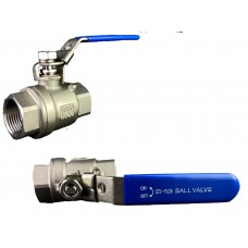 Stainless Steel Two Piece Ball Valve 1000psi NPT